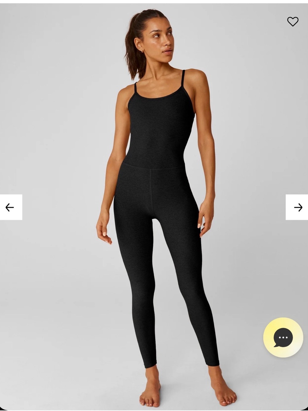 Beyond Yoga Black Seamless Thin-Strap Jumpsuit